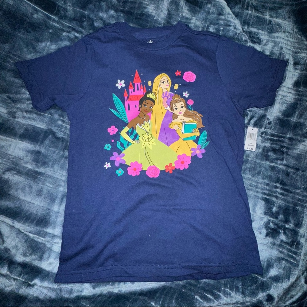 Disney Navy Blue Cotton T-Shirt